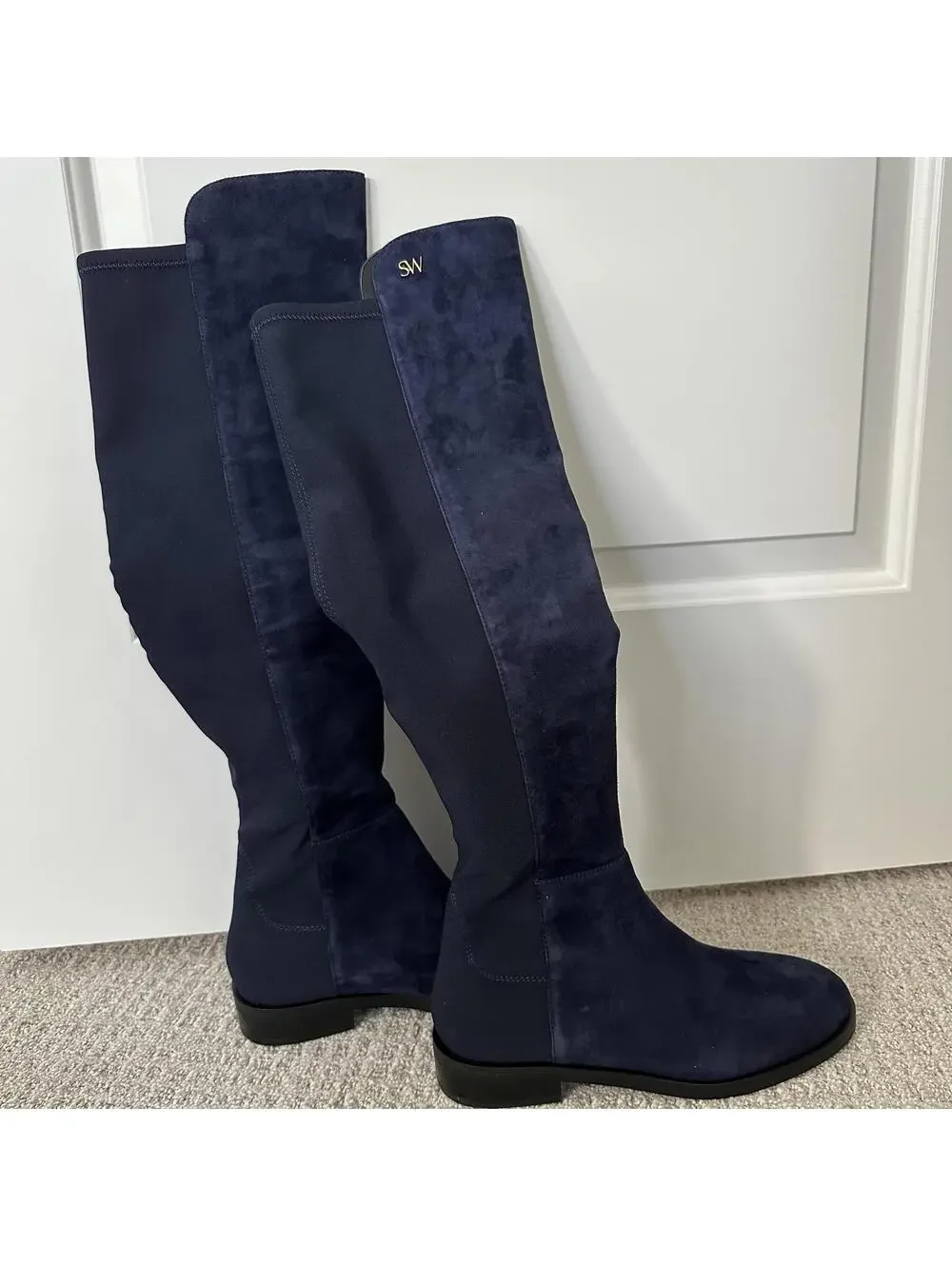 Stuart Weitzman Keelan Over-The-Knee OTK Boots NICE BLUE Size 6.5